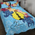 New Caledonia Quilt Bed Set - Tropical Style Blue - Polynesian Pride