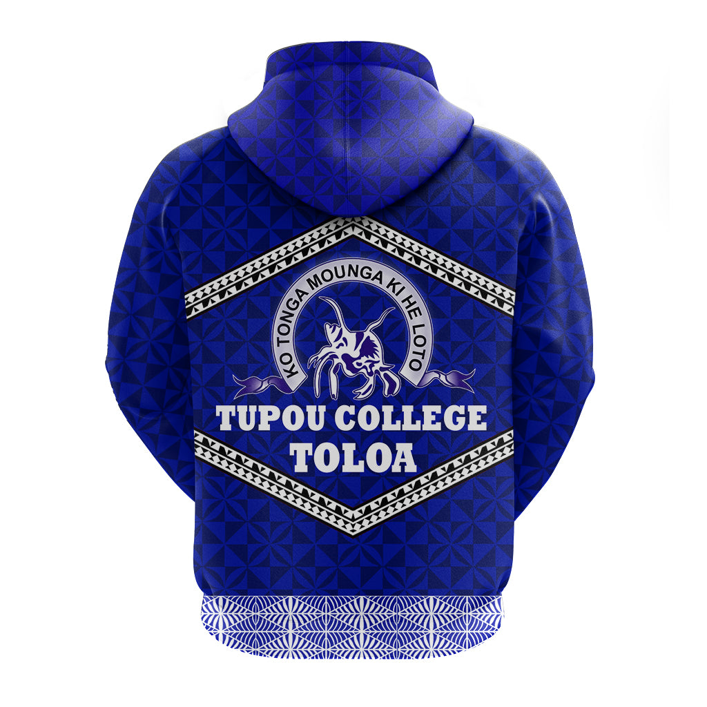 Tonga Tupou College Toloa Hoodie Ngatu Pattern LT12 - Polynesian Pride