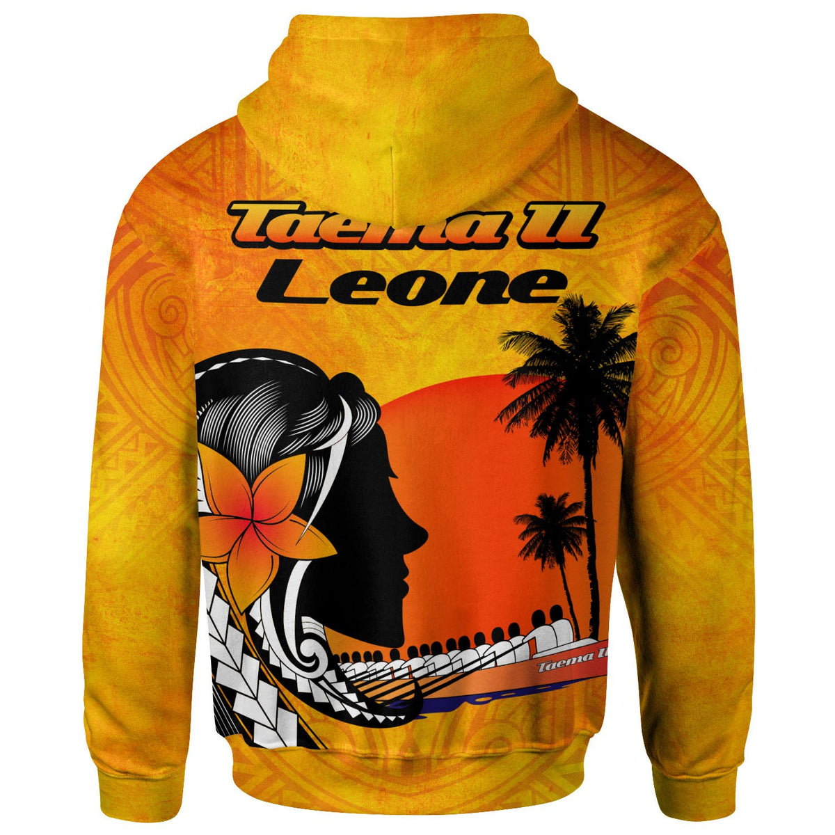 American Samoa Zip up Hoodie Taema II Leone - Polynesian Pride