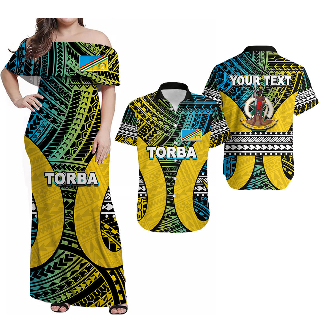 Custom Matching Hawaiian Shirt and Dress Polynesian Torba Of Vanuatu LT6 Art - Polynesian Pride
