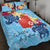 Wallis and Futuna Quilt Bed Set - Tropical Style Blue - Polynesian Pride