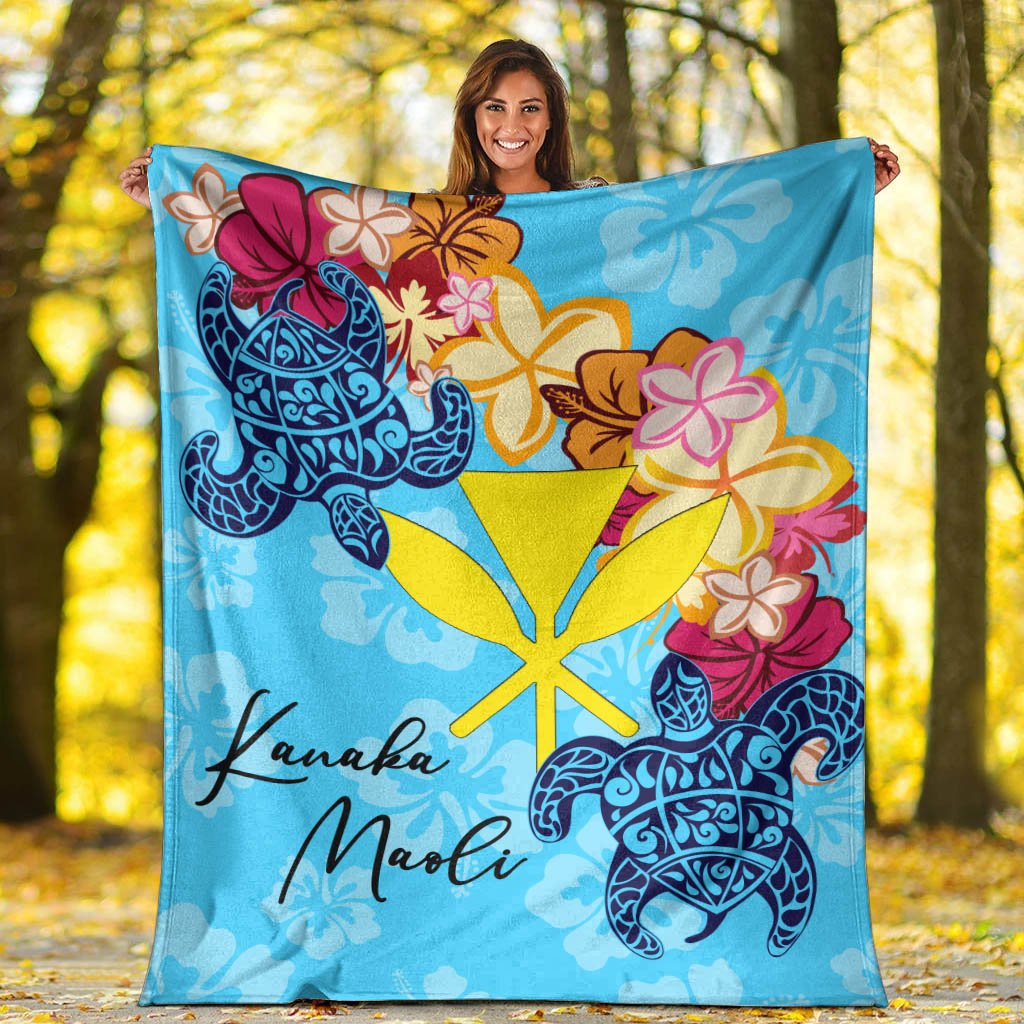 Hawaii Kanka Maoli Premium Blanket - Tropical Style - Polynesian Pride