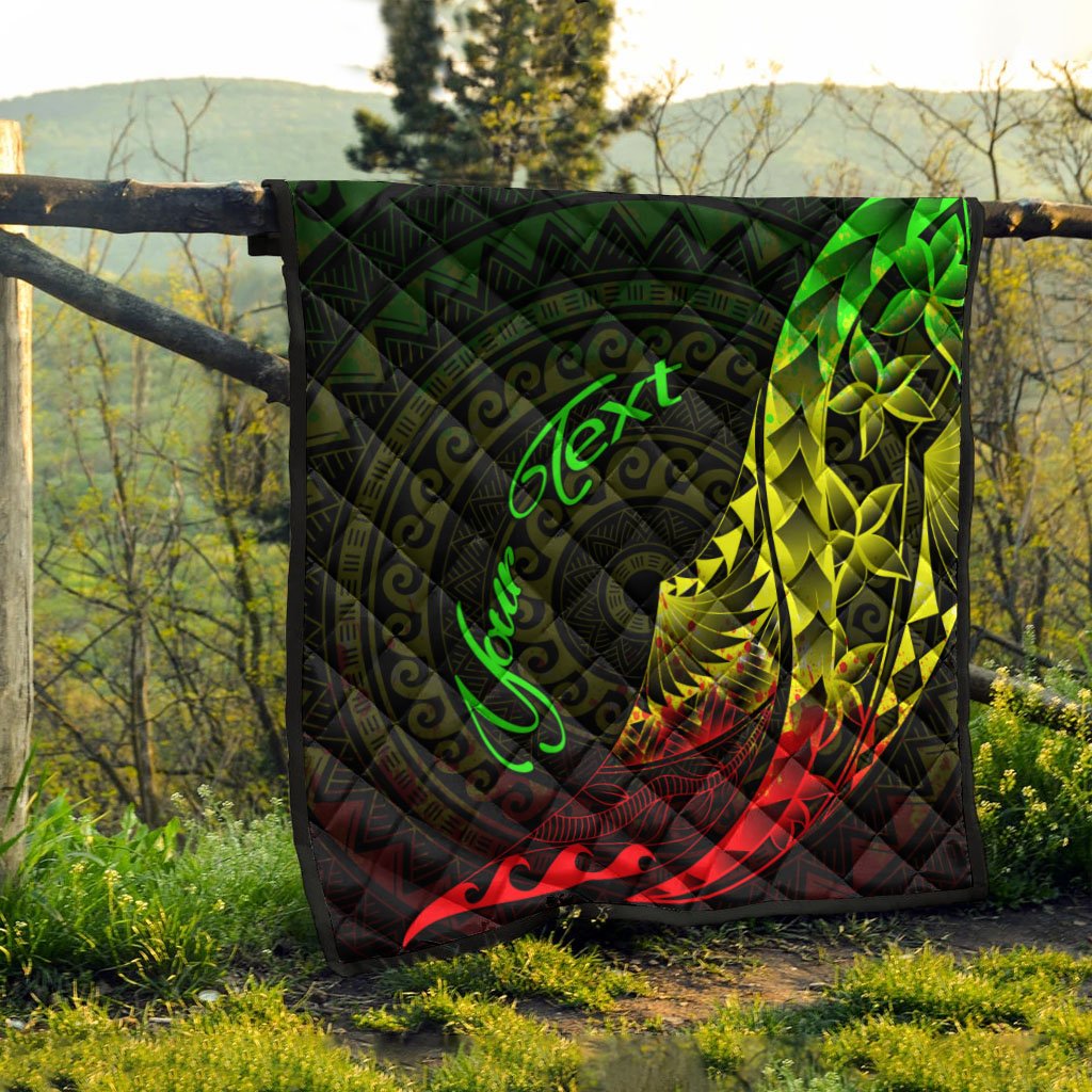 Samoa Premium Quilt - Custom Personalised Polynesian Pattern Style Reggae Color - Polynesian Pride