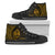 Guam High Top Shoes - Wings Style Unisex Black - Polynesian Pride