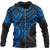 Pohnpei Polynesian Zip Hoodie Polynesian Blue Turtle Unisex Blue - Polynesian Pride
