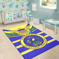 US Virgin Islands Area Rug Egales with Seal LT4 - Polynesian Pride