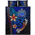 Samoa Custom Personalised Quilt Bed Set - Vintage Tribal Mountain