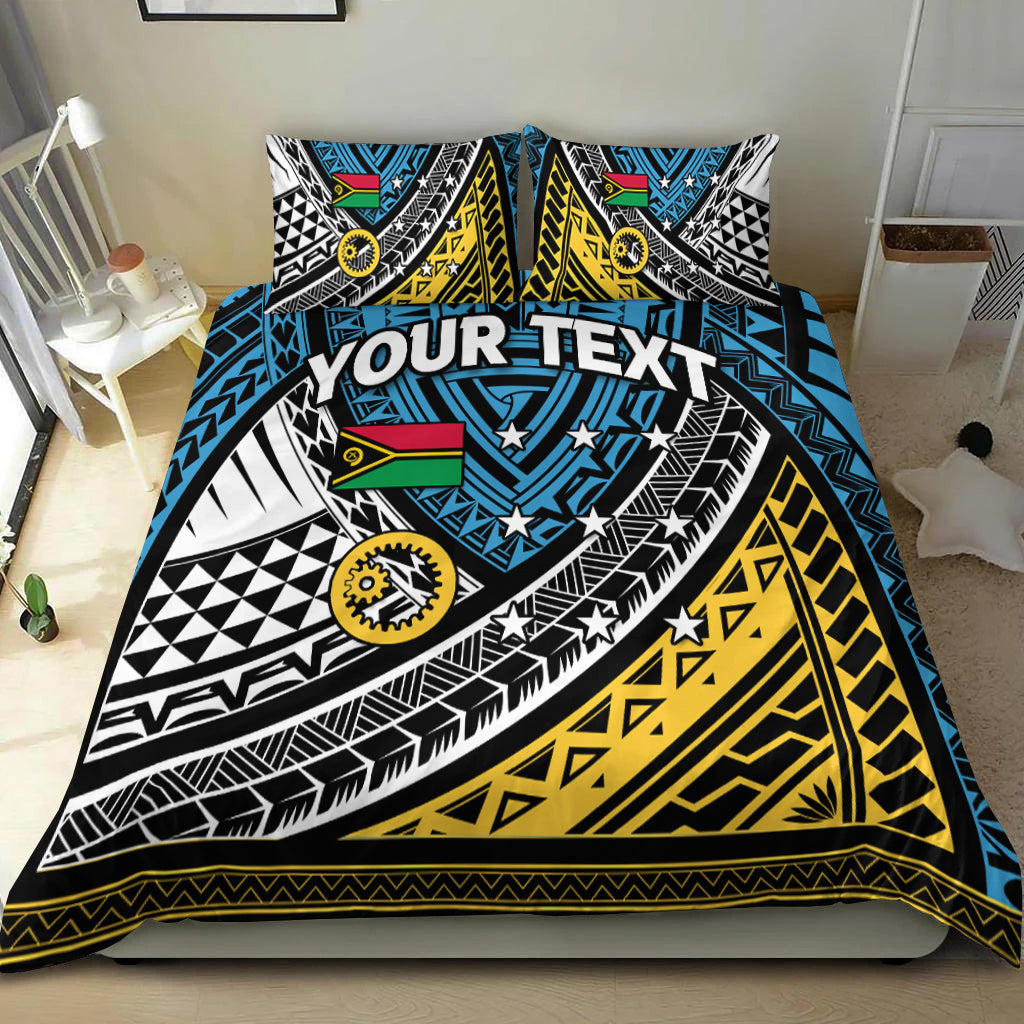 (Custom Personalised) Vanuatu Sanma Province Tribal Pattern Bedding Set - LT12 - Polynesian Pride