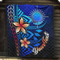 Marshall Islands Custom Personalised Premium Quilt - Vintage Tribal Mountain - Polynesian Pride