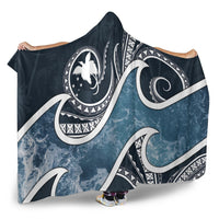 Papua New Guinea Polynesian Hooded Blanket - Ocean Style - Polynesian Pride