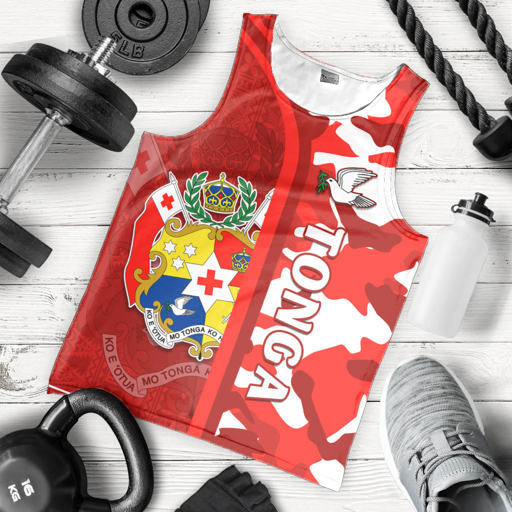 Tonga Unique Men Tank Top Camouflage with Tongan Pattern LT13 - Polynesian Pride