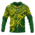 Cook Islands Polynesian Zip up Hoodie Polynesian Turtle Unisex Yellow - Polynesian Pride