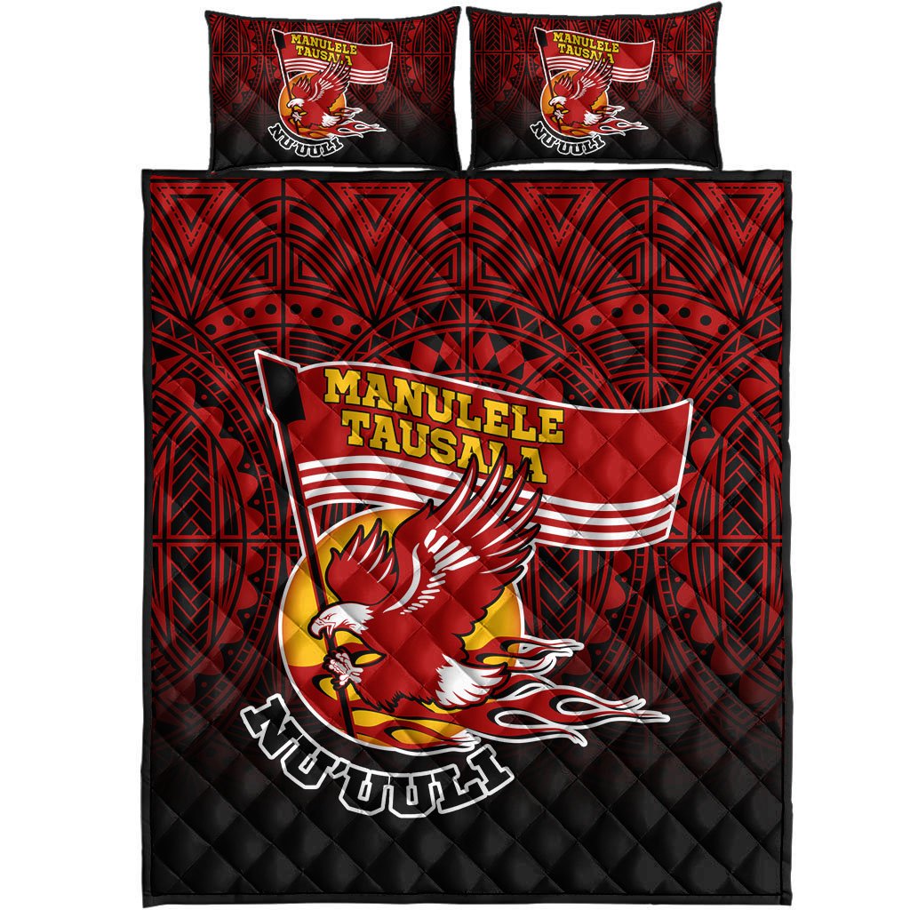 American Samoa Quilt Bed Set - Manulele Tausala Nuuuli (Ver 2) - Polynesian Pride