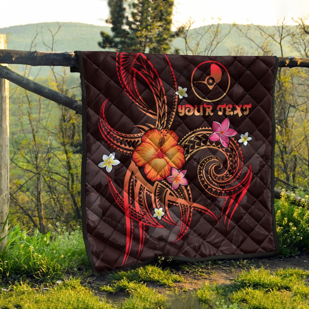 YAP Polynesian Personalised Premium Quilt - Legend of YAP (Red) - Polynesian Pride