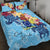 Cook Islands Quilt Bed Set - Tropical Style Blue - Polynesian Pride
