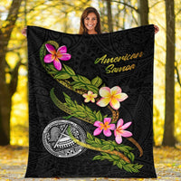 American Samoa Polynesian Blanket - Plumeria Tribal - Polynesian Pride