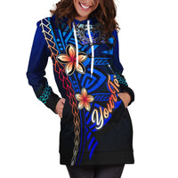 Samoa Custom Personalised Hoodie Dress - Vintage Tribal Mountain - Polynesian Pride