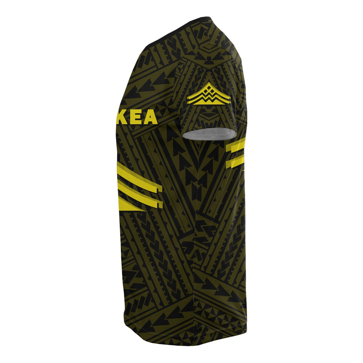 Hawaii Mauna Kea Polynesian T Shirt Yellow - Polynesian Pride