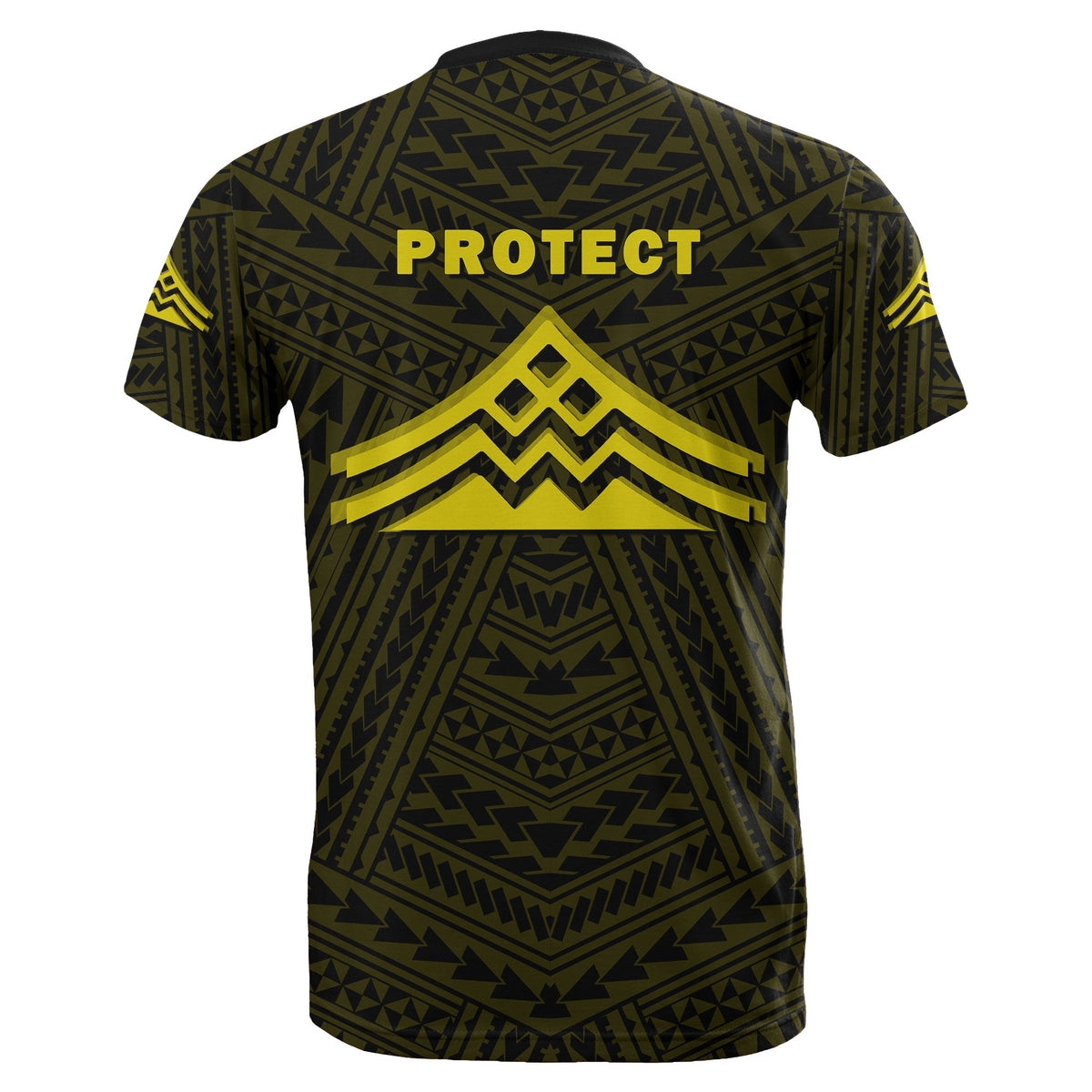Hawaii Mauna Kea Polynesian T Shirt Yellow - Polynesian Pride