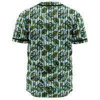 Tropical Flowers Monstera Leaf Baseball Jersey - Polynesian Pride