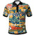 Polynesian Polo Shirt Colorful Hibiscus Flowers Pattern Unisex Vintage Color - Polynesian Pride