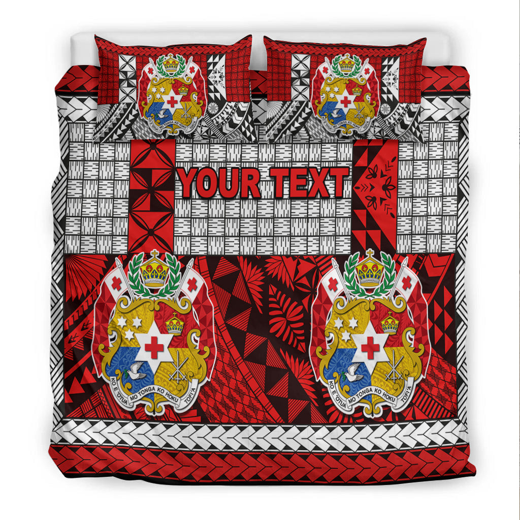 (Custom Personalised) Tonga Bedding Set Be Unique Version 03 Red LT13 - Polynesian Pride