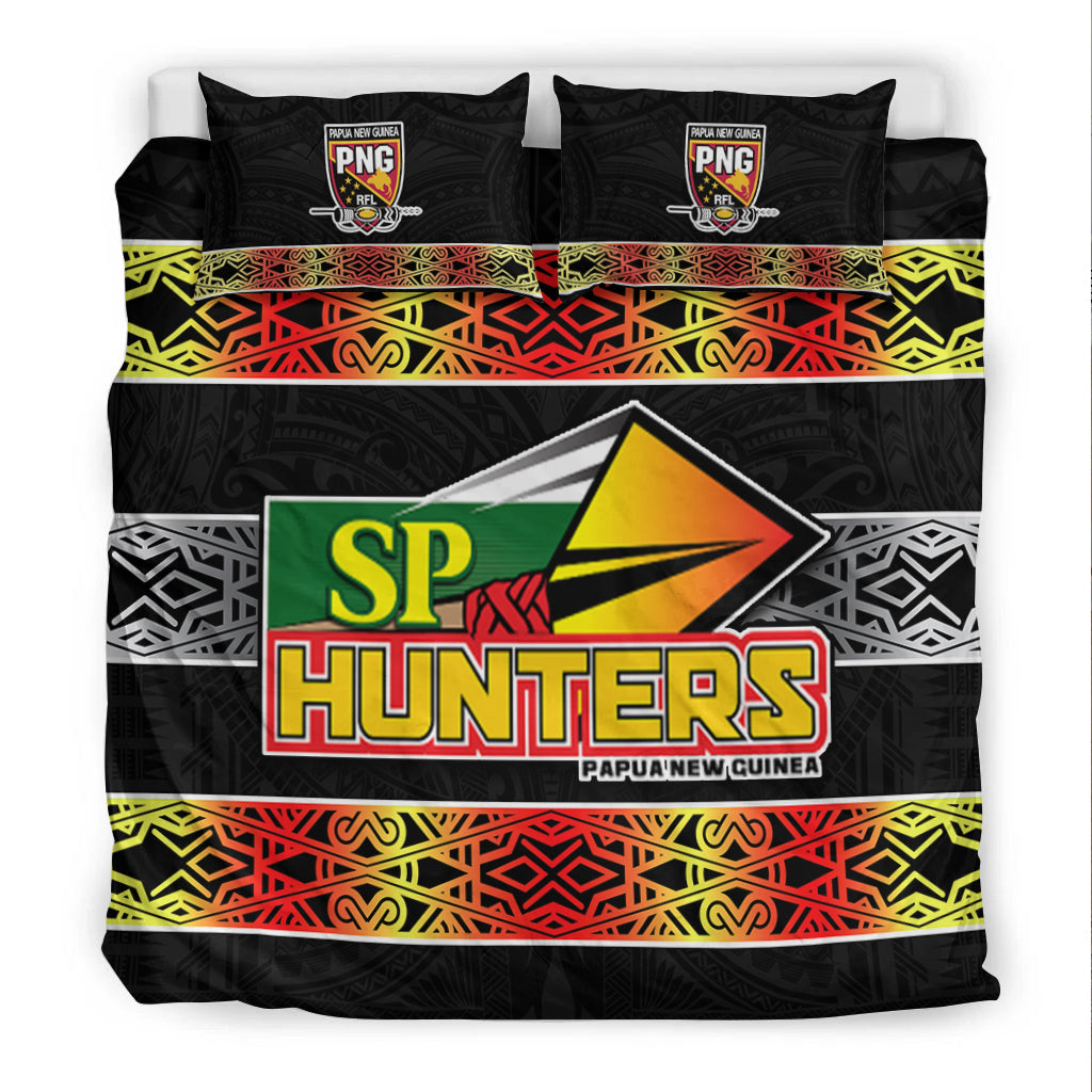 The Hunters PNG Bedding Set Papua New Guinea Hunters Rugby LT13 - Polynesian Pride