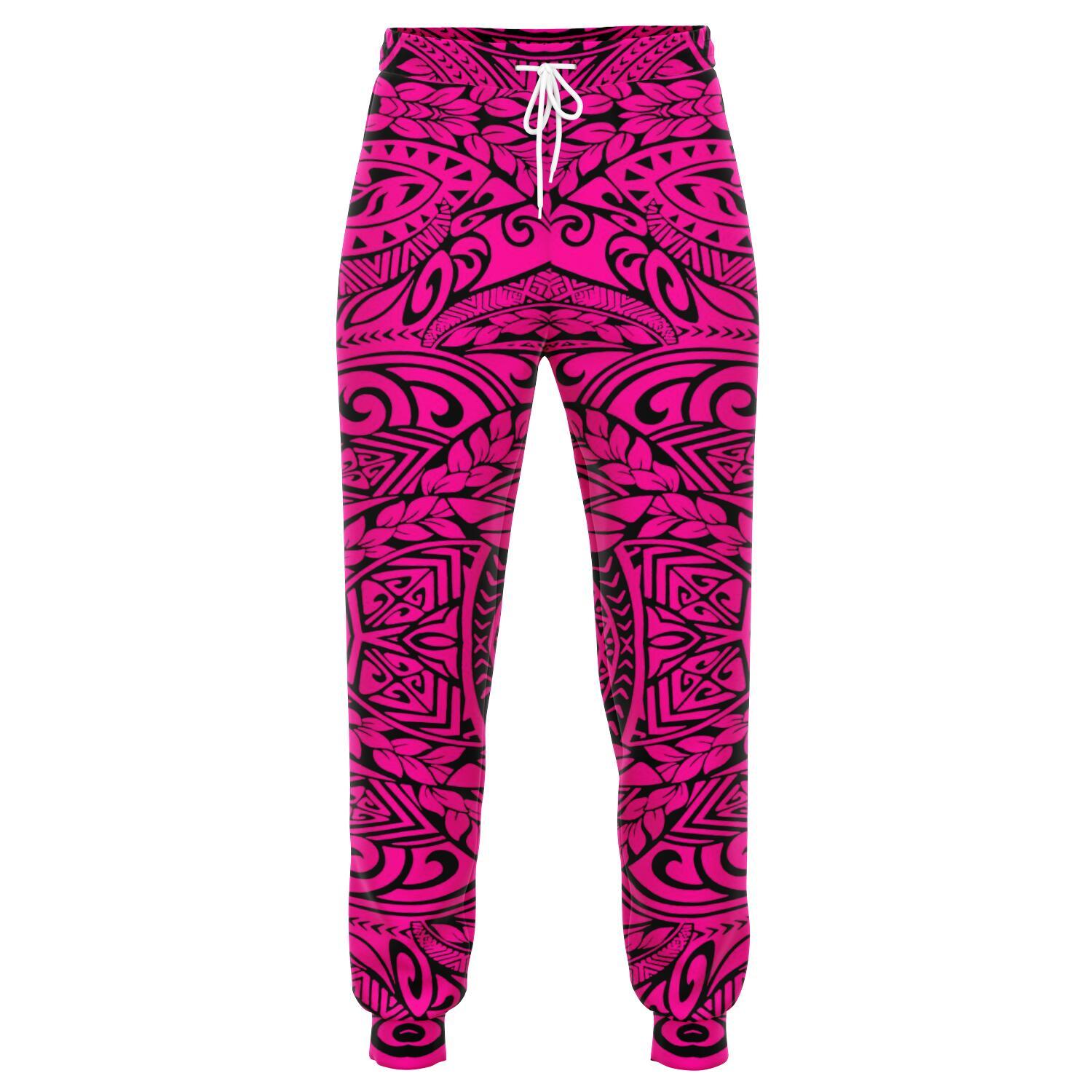 Polynesian Culture Pink Joggers Unisex Pink - Polynesian Pride