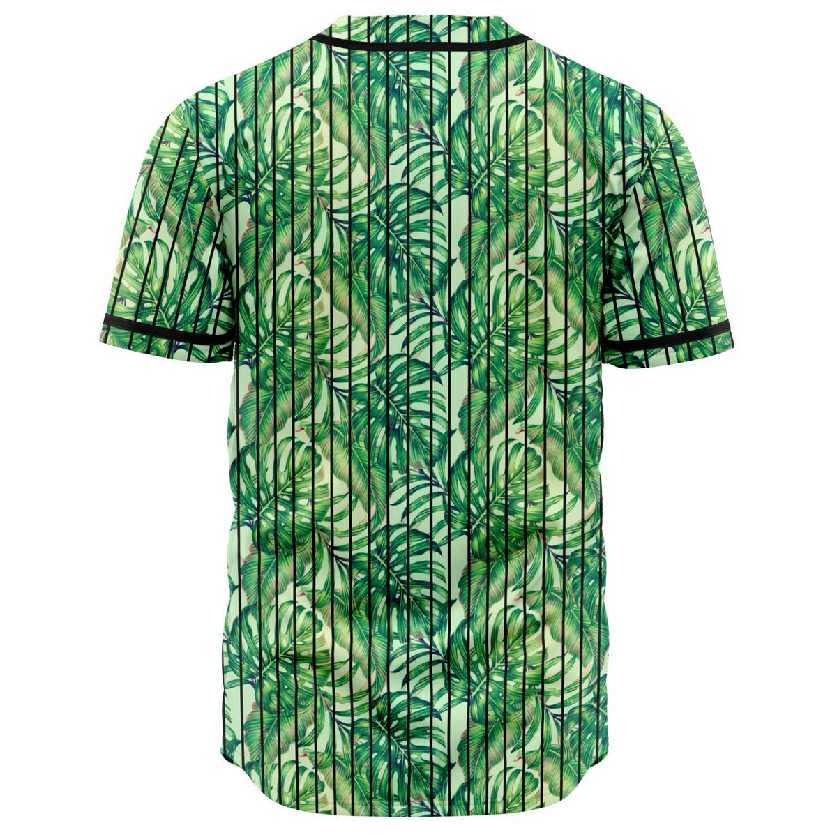 Tropical Leaves Jungle Monstera Leaf Baseball Jersey - Polynesian Pride