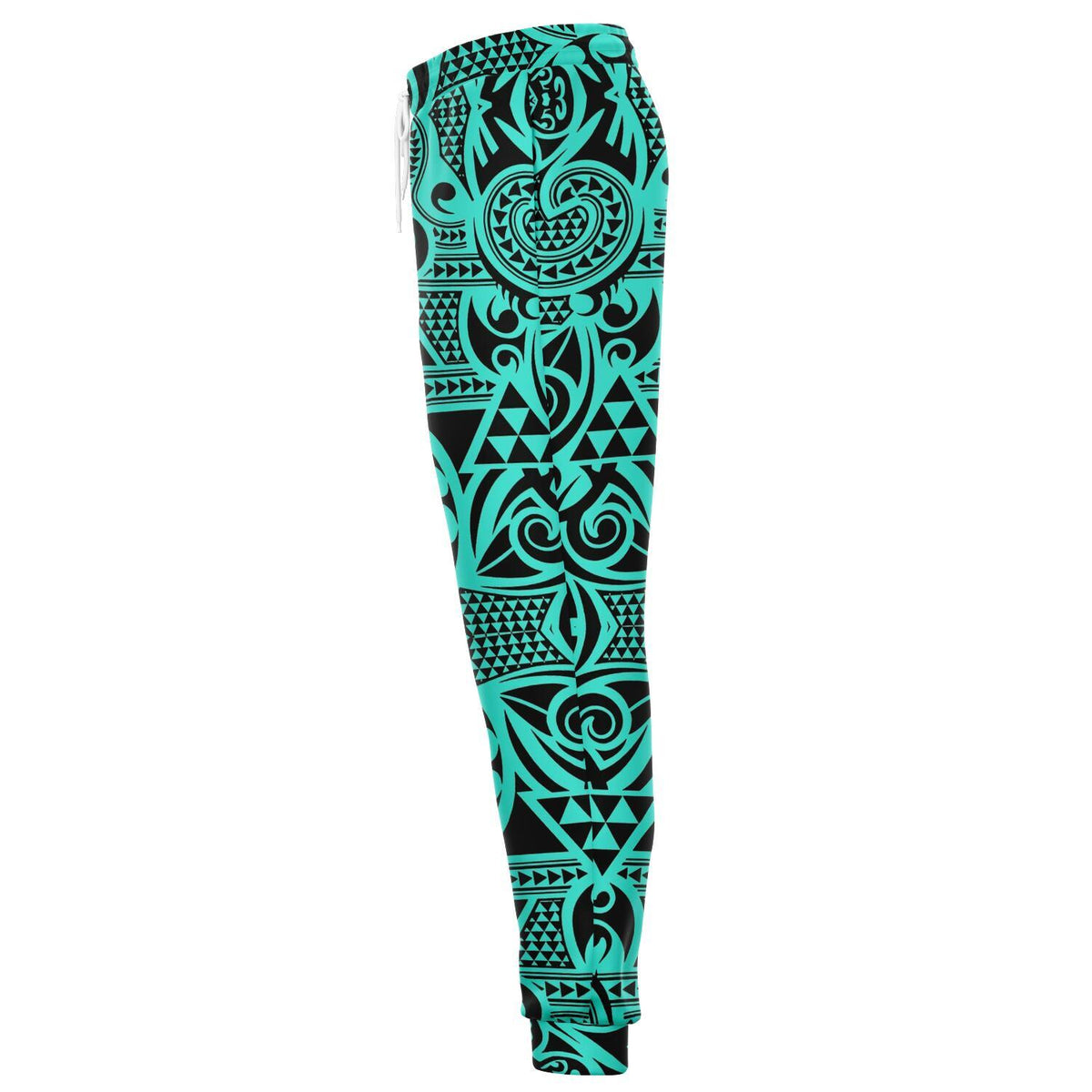 Polynesian Kakau Turtle Turquoise Joggers - Polynesian Pride