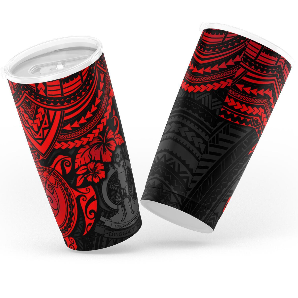 Vanuatu Polynesian Tumbler - Red - Polynesian Turtle - Polynesian Pride