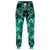 Polynesian Plumeria Mix Turquoise Black Joggers Unisex Turquoise - Polynesian Pride