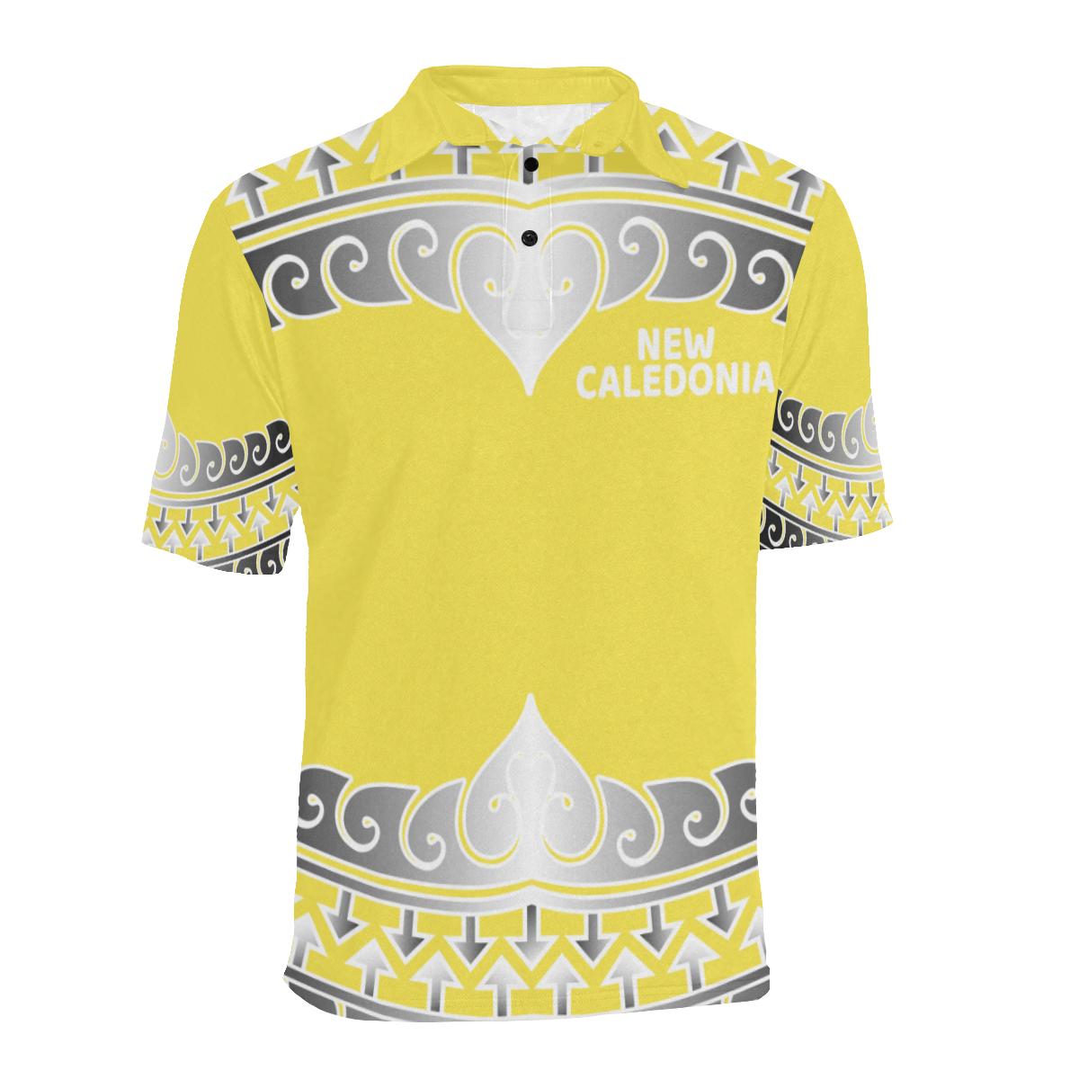 New Caledonia Polo Shirt Kanaky Wave Style - Polynesian Pride