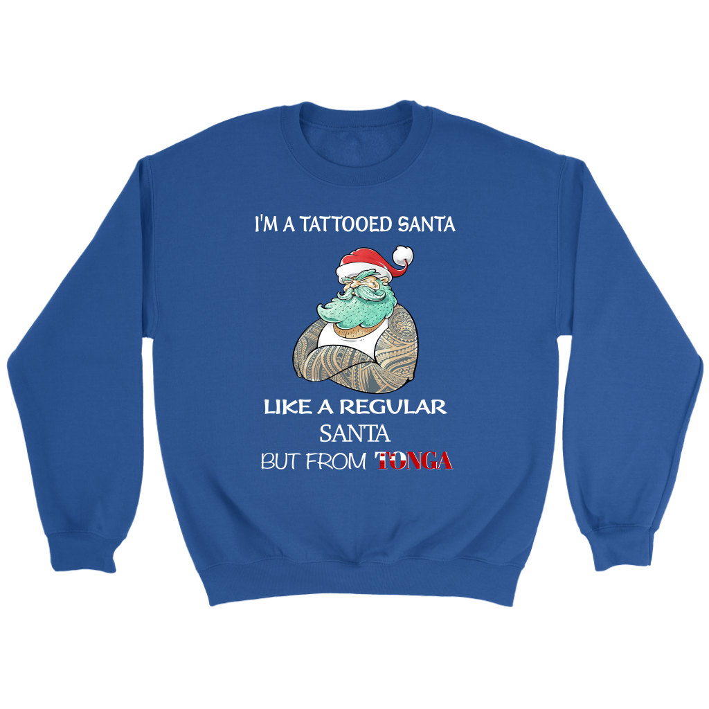 Tonga T Shirt Im A Tattooed Santa - Polynesian Pride