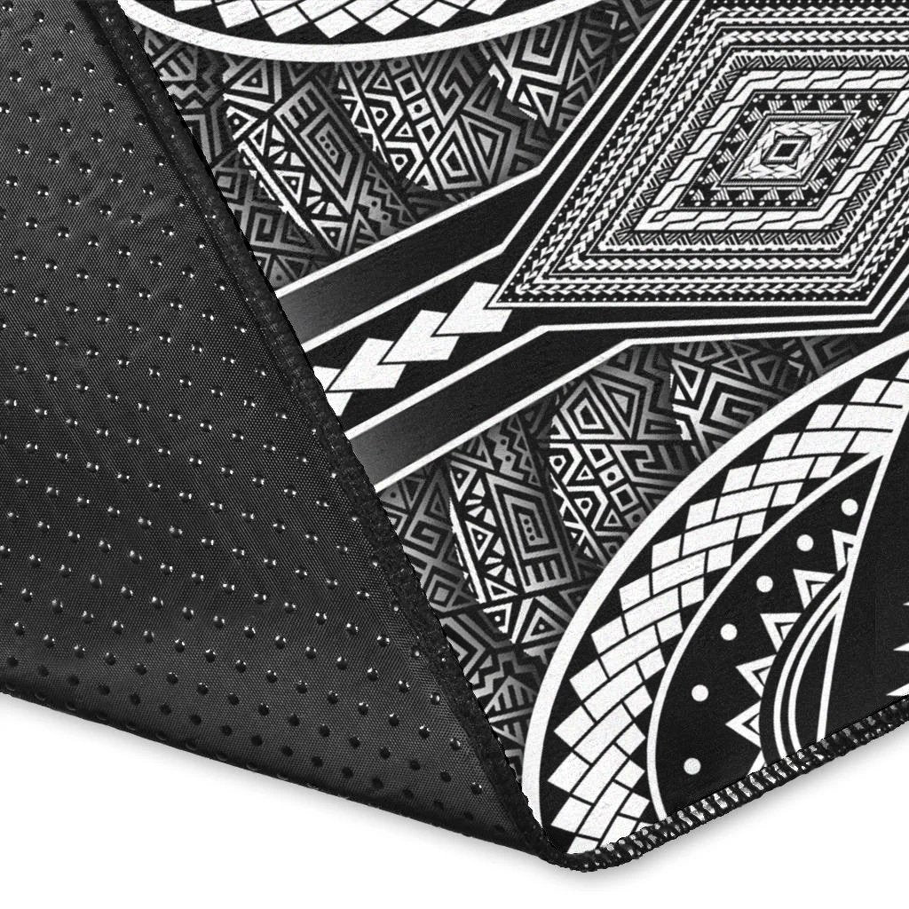 Polynesian FSM Area Rug - Poly Pattern With COA Federated States of Micronesia - Polynesian Pride