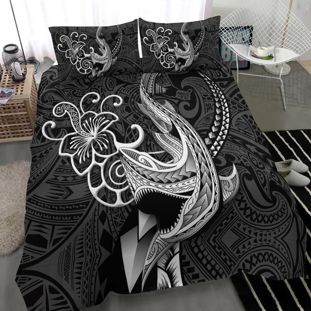 Polynesian Shark Tattoo Hawaii Tribal Bedding Set - LT12 - Polynesian Pride