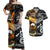 Maori Aboriginal Matching Hawaiian Shirt and Dress New Zealand Australia Together Black LT8 Black - Polynesian Pride