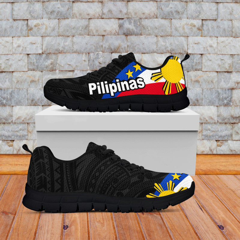 Pilipinas Sneaker Simple Style - Black LT6 Black - Polynesian Pride