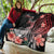 Pohnpei Personalised Custom Premium Quilt - Red Polynesian Hibiscus Pattern Style
