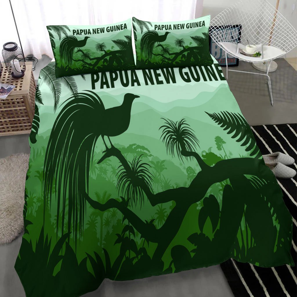Papua New Guinea Bedding Set - Papua New Guinea With Lesser Bird Of Paradise - Polynesian Pride