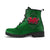 Wales Celtic Leather Boots - Celtic Compass With Welsh Dragon - Polynesian Pride