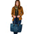 Guam Leather Tote - Hafa Adai Pattern Style - Polynesian Pride