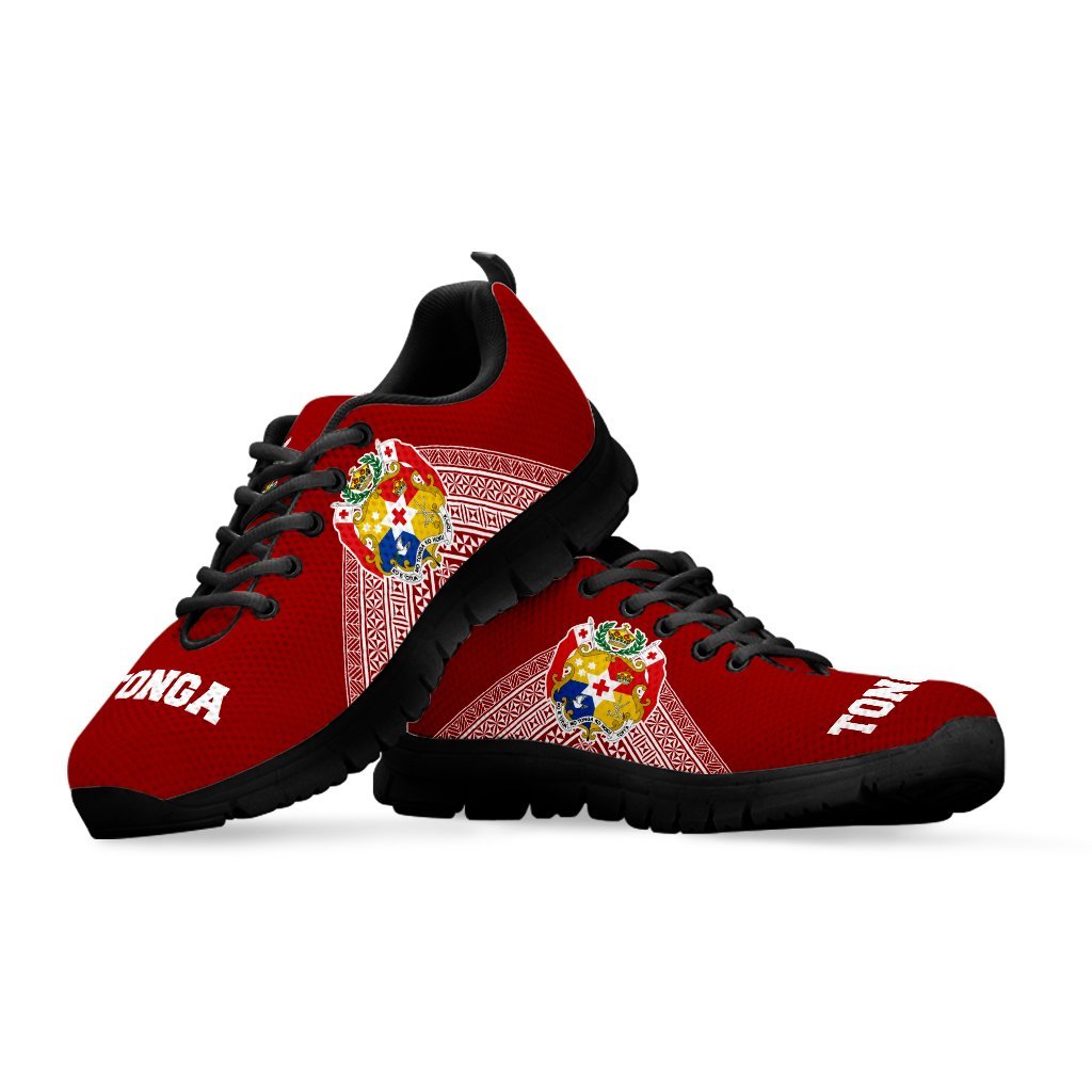 Tonga Athletic Sneakers - Tonga Coat Of Arms - A0 - Polynesian Pride