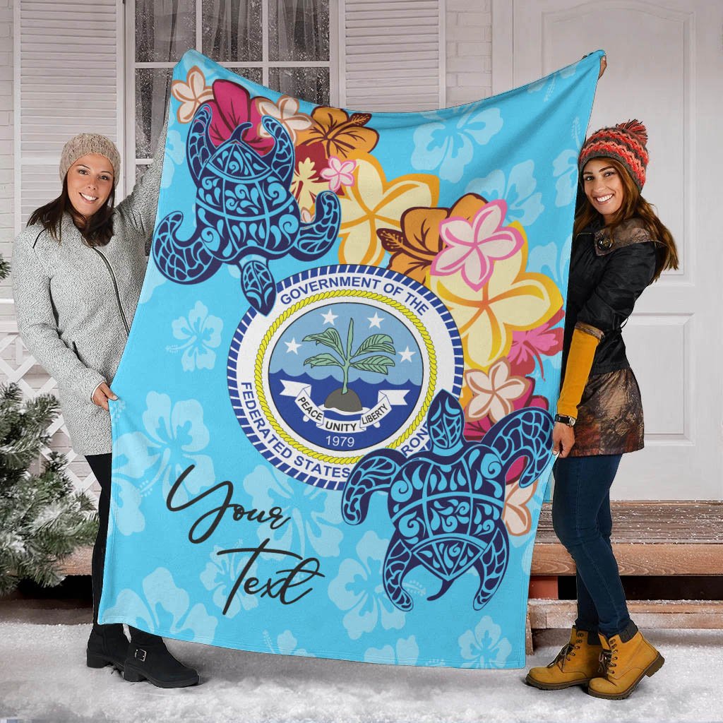 Federated States of Micronesia Custom Personalised Premium Blanket - Tropical Style - Polynesian Pride