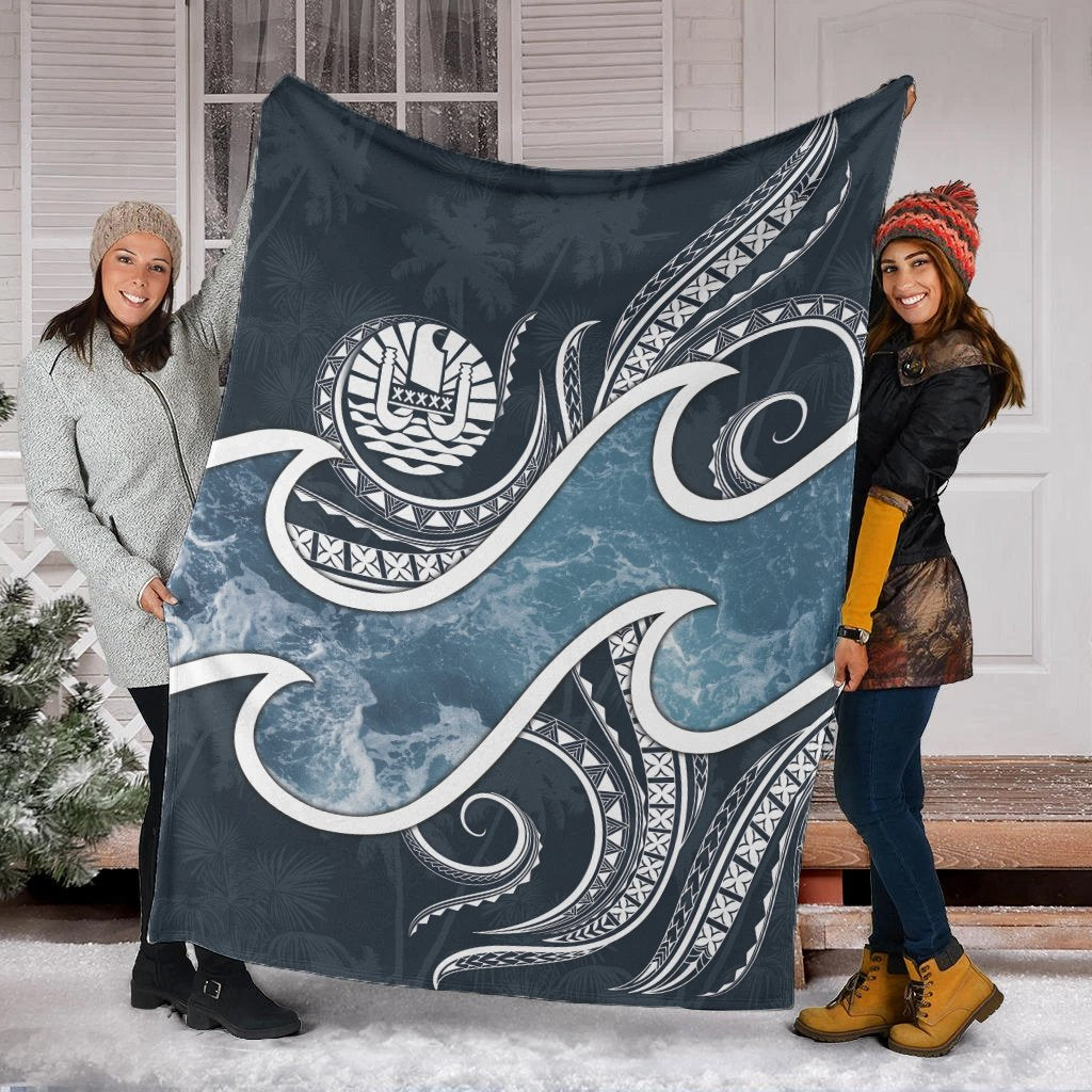 Tahiti Polynesian Premium Blanket - Ocean Style - Polynesian Pride