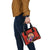 Tahiti Polynesian Custom Personalised Shoulder Handbag - Floral With Seal Red - Polynesian Pride