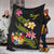Tonga Polynesian Blanket - Plumeria Tribal - Polynesian Pride