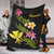 Hawaii Polynesian Blanket - Plumeria Tribal - Polynesian Pride