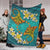 Cook Islands Polynesian Blanket - Manta Ray Ocean - Polynesian Pride