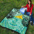 Tokelau Premium Quilt - Vintage Floral Pattern Green Color - Polynesian Pride